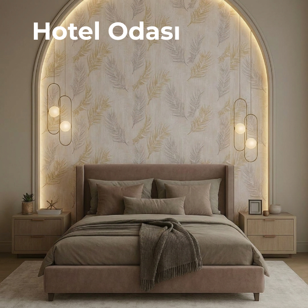 Otel oda iç mekân projesi